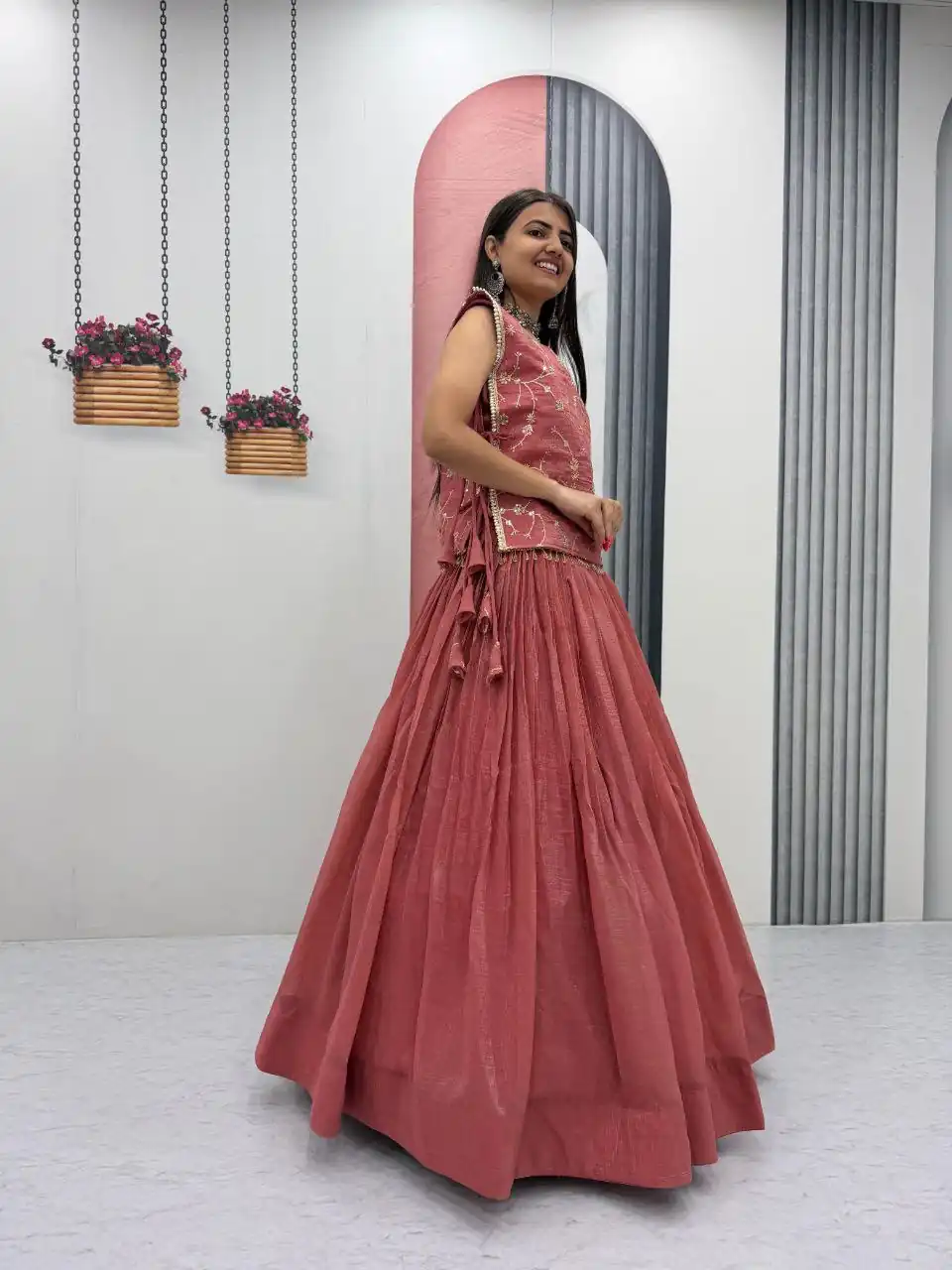 PC 569 Peach Color Crunchy Silk With Sequins Work Lehenga Choli . Special Price ₹2449. Delivery 4-6 Working Days. Shop now. | Bollywood Lehenga, Creative Lehenga, Designer Lehenga, Embroidered Lehenga, Lehenga, Party Wear Lehenga