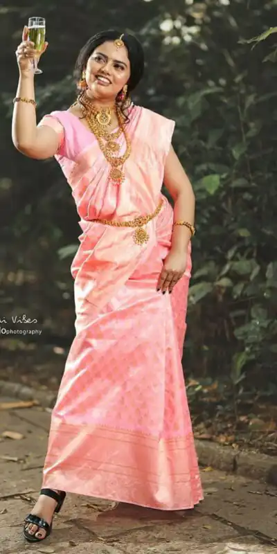 KPR 061 peach Soft Lichi Silk Saree with Lace Work & Lace Border. Introductory Price ₹1349. Delivery 4-6 Working Days. Shop now. | Bollywood Sarees, Creative Sarees, Designer Sarees, Embroidered Sarees, Ethnic Saree, Modern Digital sarees, Party Wear Sarees, Sarees