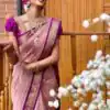 KP 6092 Pink Soft Lichi Silk Cloth Saree Perfect for Wedding, Party, Family Gatherings, Sangeet, Festive Deal ₹1449. Delivery 4-6 Working Days | Bollywood Sarees, Creative Sarees, Designer Sarees, Embroidered Sarees, Ethnic Saree, Modern Digital sarees, Party Wear Sarees, Sarees