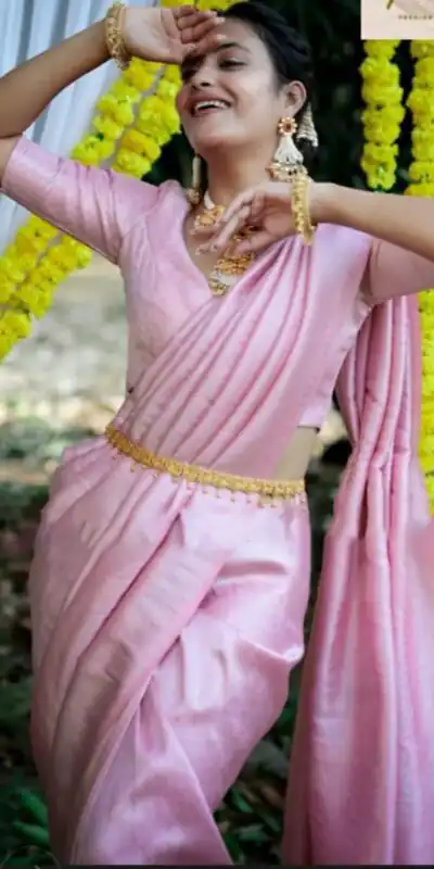 KP 2098 Pink Soft Lichi Silk Cloth Saree Perfect for Wedding, Party, Family Gatherings, Sangeet, Ethnic Day – . Festive Deal ₹1349. Delivery 4-6 Workin | Bollywood Sarees, Creative Sarees, Designer Sarees, Embroidered Sarees, Ethnic Saree, Modern Digital sarees, Party Wear Sarees, Sarees