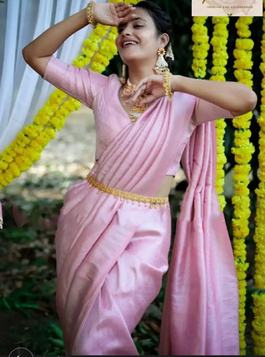 KP 2098 Pink Soft Lichi Silk Cloth Saree Perfect for Wedding, Party, Family Gatherings, Sangeet, Ethnic Day – . Festive Deal ₹1349. Delivery 4-6 Workin | Bollywood Sarees, Creative Sarees, Designer Sarees, Embroidered Sarees, Ethnic Saree, Modern Digital sarees, Party Wear Sarees, Sarees