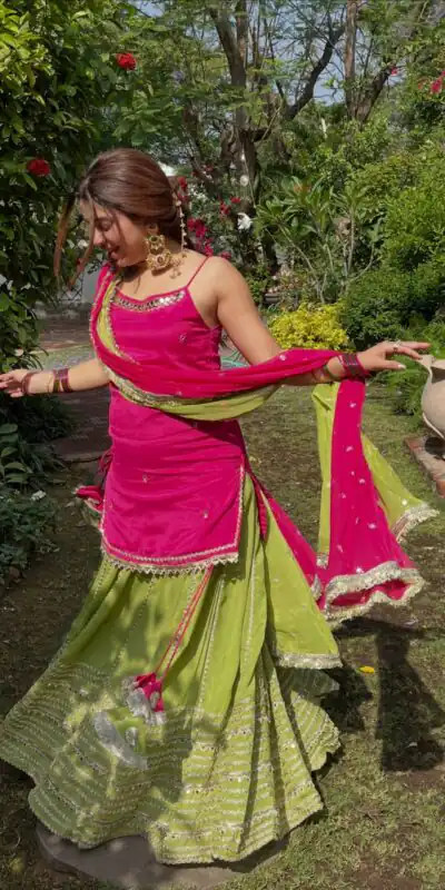 SRK 5344 | SRK 5344 Pretty Pista Fendy Silk Real Mirror Work Lehenga Choli Lehenga Choli Wedding, Party 2449/- Price ,Delivery 4-6 Working Days. Shop now | Bollywood Lehenga, Creative Lehenga, Designer Lehenga, Embroidered Lehenga, Lehenga, Party Wear Lehenga