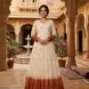 KA 1264 Rust Silver Crunchy Gown Perfect for Wedding, Party, Durga Puja, Ganesh Chaturthi, Family Gatherings – n. Festive Deal ₹1819. Delivery 4-6 Worki | Bollywood Gowns, Creative Gowns, Designer Gowns, Embroidered Gowns, Gowns, Party Wear Gowns