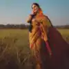 KP 6092 Yellow Soft Lichi Silk Cloth Saree Perfect for Wedding, Party, Family Gatherings, Sangeet, Festive Deal ₹1449. Delivery 4-6 Working Days | Bollywood Sarees, Creative Sarees, Designer Sarees, Embroidered Sarees, Ethnic Saree, Modern Digital sarees, Party Wear Sarees, Sarees