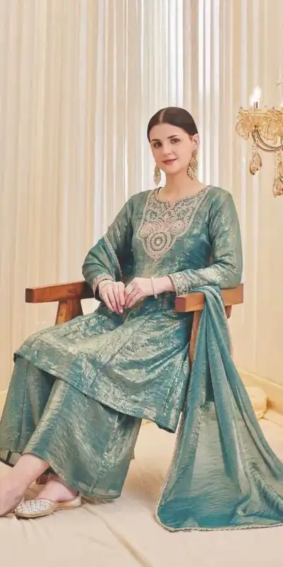 KF 1727 Blue Fandy Silk Salwar Suit Perfect for Wedding, Party, Family Gatherings, Onam, Engagement – . Affordable Price ₹1849. Delivery 4-6 Working Da | Jump Suits, Straight Suits, Casual Suits, Creative suits, Designer Suits, Palazzo Suits, Party Wear Suits, Patiala Suits, Salwar suit