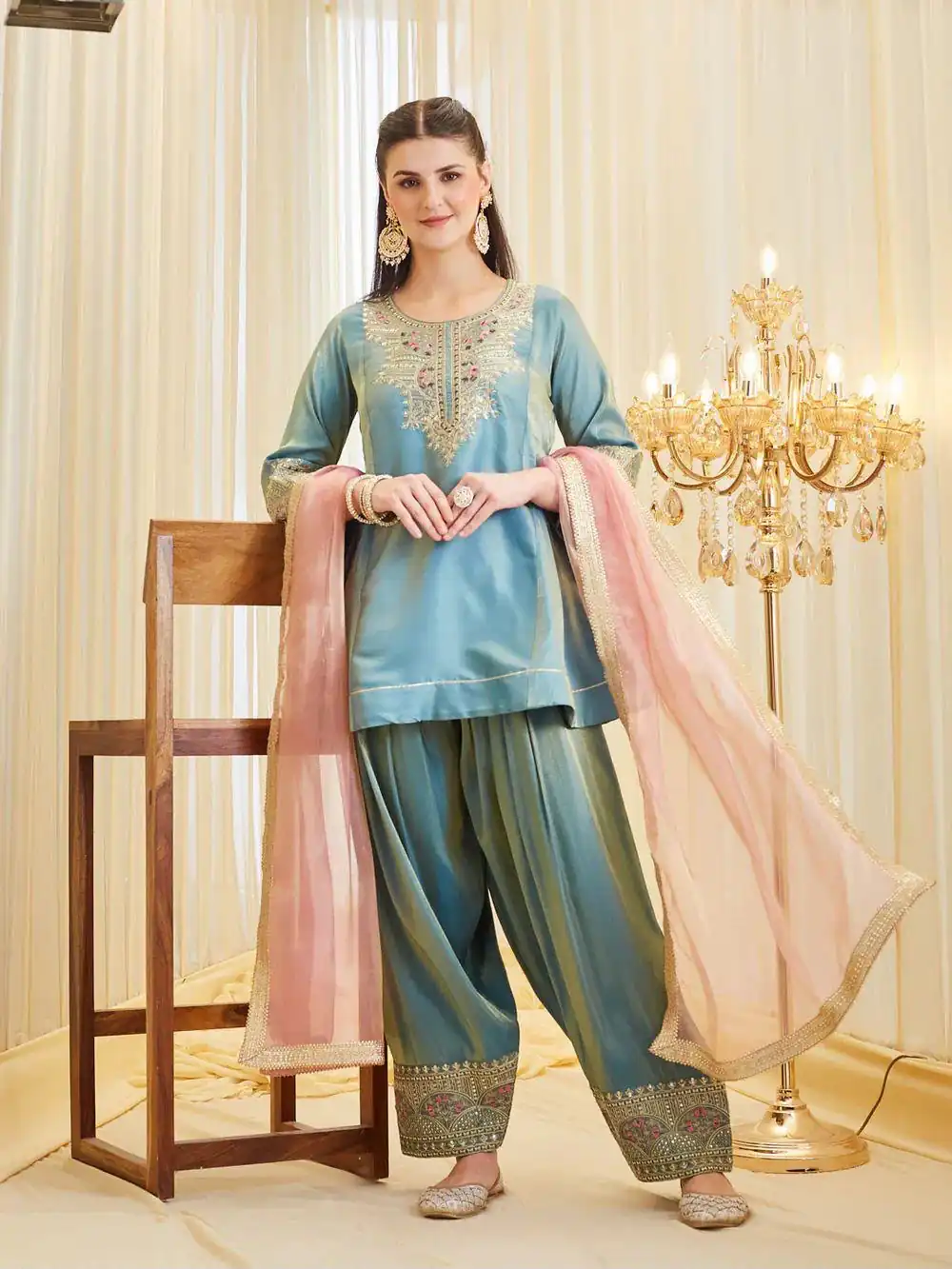KF 1728 Blue Silk Salwar Suit Perfect for Wedding, Party, Family Gatherings, Onam, Engagement – . Affordable Price ₹2099. Delivery 4-6 Working Da | Jump Suits, Straight Suits, Casual Suits, Creative suits, Designer Suits, Palazzo Suits, Party Wear Suits, Patiala Suits, Salwar suit