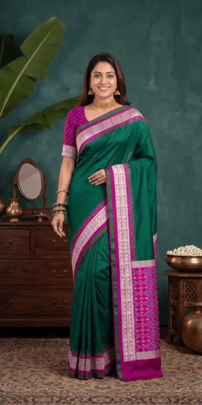 MB 261 Green | Purple Soft Crafted Saree with Moti Work & Zari Work. Now at just ₹1999. Delivery 4-6 Working Days. Shop now. | Bollywood Sarees, Creative Sarees, Designer Sarees, Embroidered Sarees, Ethnic Saree, Modern Digital sarees, Party Wear Sarees, Sarees