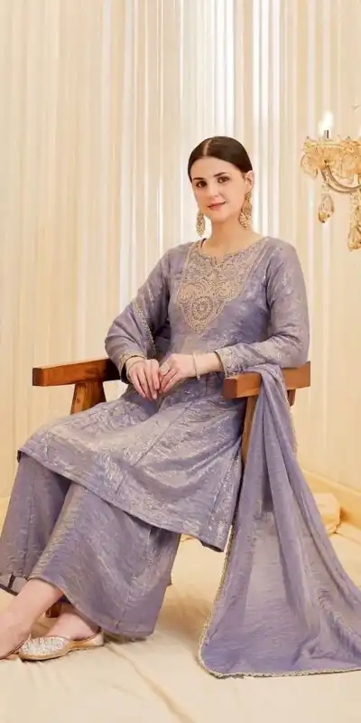 KF 1727 Lavender Fandy Silk Salwar Suit Perfect for Wedding, Party, Family Gatherings, Onam, Engagement – . Affordable Price ₹1849. Delivery 4-6 Working Da | Jump Suits, Straight Suits, Casual Suits, Creative suits, Designer Suits, Palazzo Suits, Party Wear Suits, Patiala Suits, Salwar suit