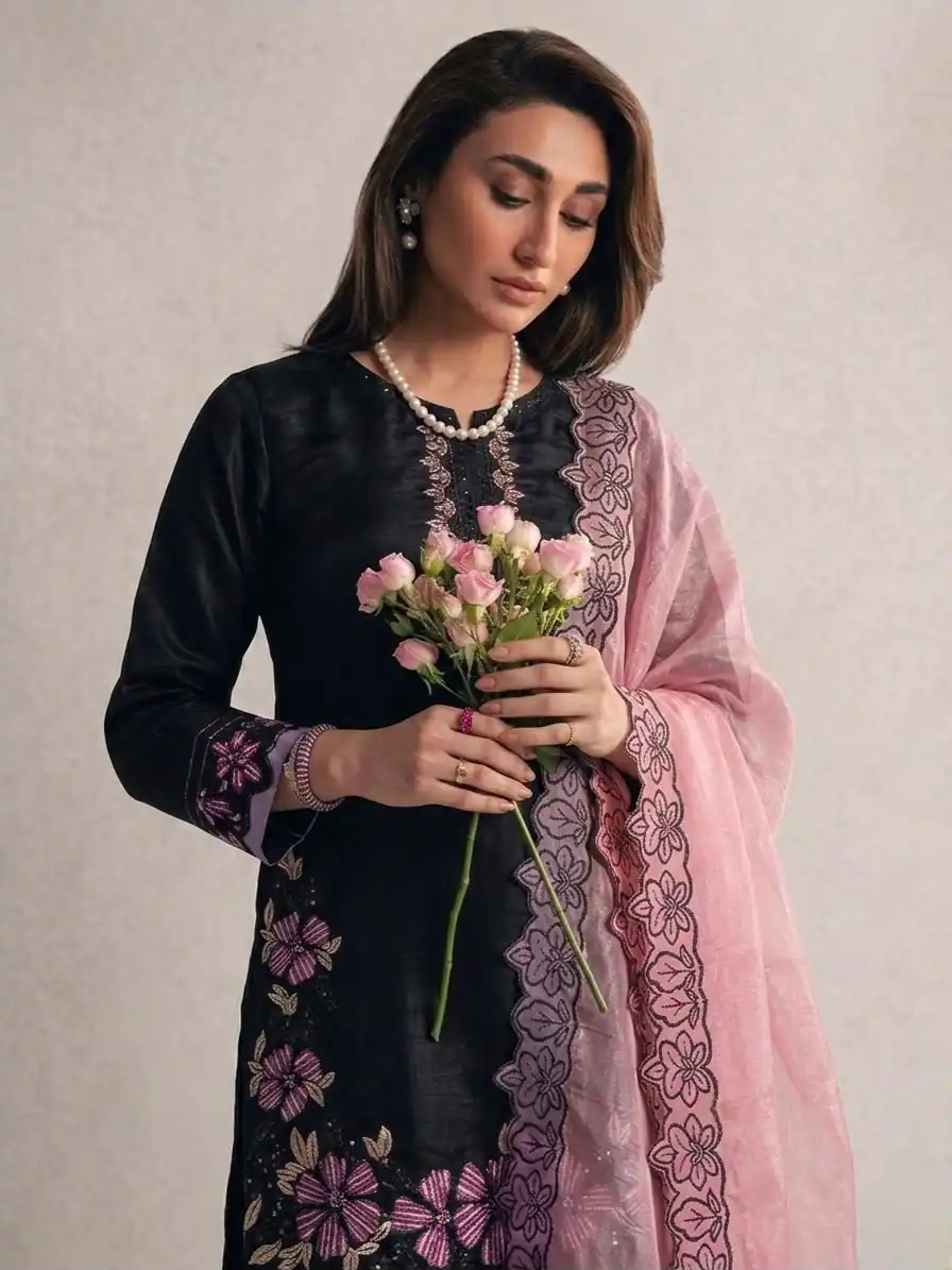SR 1709 Pink Color Roman Silk Salwar Suit with Embroidery Work. Available at ₹2399 only. Delivery 4-6 Working Days. Shop now. | Jump Suits, Straight Suits, Casual Suits, Creative suits, Designer Suits, Palazzo Suits, Party Wear Suits, Patiala Suits, Salwar suit