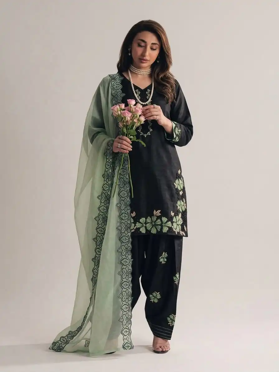 SR 1709 Pista Color Roman Silk Salwar Suit with Embroidery Work. Available at ₹2399 only. Delivery 4-6 Working Days. Shop now. | Jump Suits, Straight Suits, Casual Suits, Creative suits, Designer Suits, Palazzo Suits, Party Wear Suits, Patiala Suits, Salwar suit