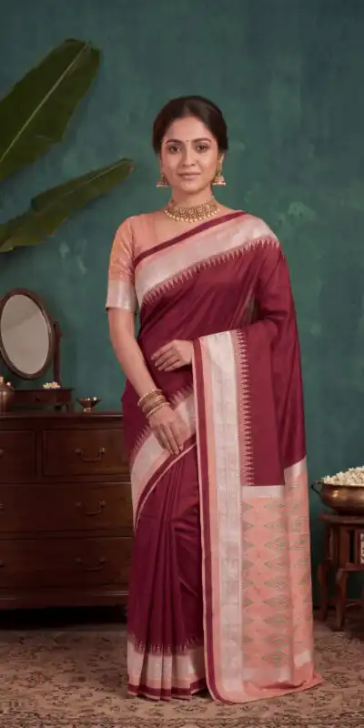 MB 261 Red | Color Soft Crafted Saree with Moti Work & Zari Work. Now at just ₹1999. Delivery 4-6 Working Days. Shop now. | Bollywood Sarees, Creative Sarees, Designer Sarees, Embroidered Sarees, Ethnic Saree, Modern Digital sarees, Party Wear Sarees, Sarees