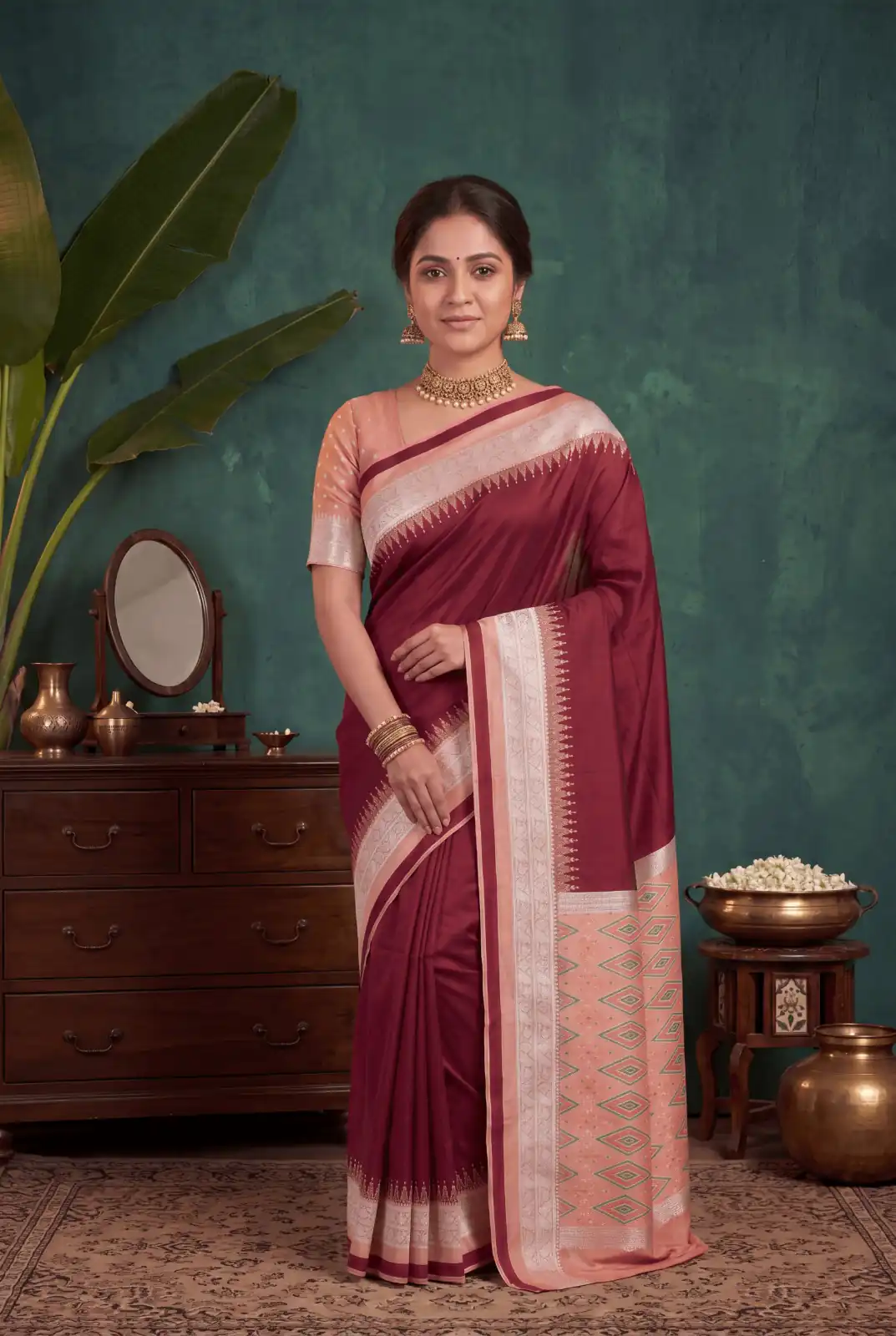 MB 261 Red | Color Soft Crafted Saree with Moti Work & Zari Work. Now at just ₹1999. Delivery 4-6 Working Days. Shop now. | Bollywood Sarees, Creative Sarees, Designer Sarees, Embroidered Sarees, Ethnic Saree, Modern Digital sarees, Party Wear Sarees, Sarees