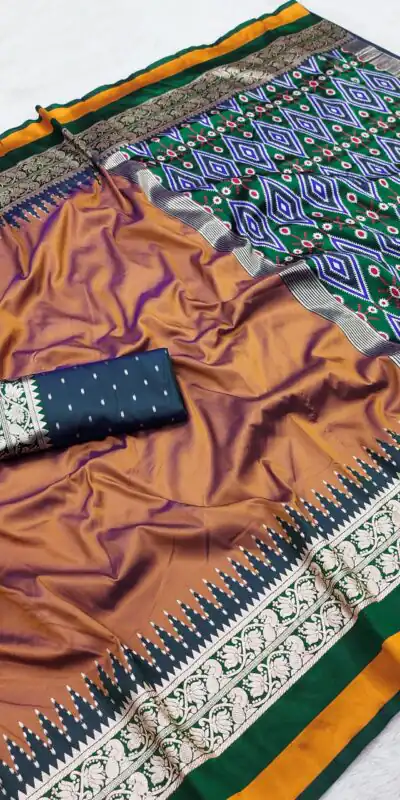 MB 261 Rust | Purple Soft Crafted Saree with Moti Work & Zari Work. Now at just ₹1999. Delivery 4-6 Working Days. Shop now. | Bollywood Sarees, Creative Sarees, Designer Sarees, Embroidered Sarees, Ethnic Saree, Modern Digital sarees, Party Wear Sarees, Sarees