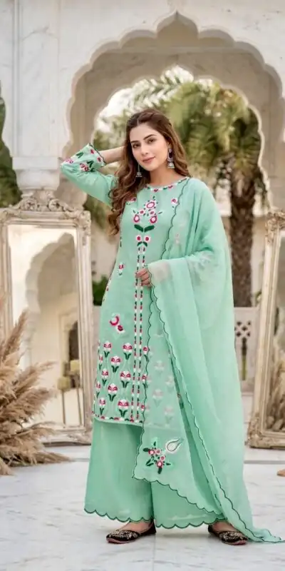 KF 1730 Sea Green Vertical Salwar Suit with Cut Work & Embroidery Work. Get it for ₹2099. Delivery 4-6 Working Days. Shop now. | Jump Suits, Straight Suits, Casual Suits, Creative suits, Designer Suits, Palazzo Suits, Party Wear Suits, Patiala Suits, Salwar suit
