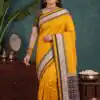 MB 261 Yellow | Purple Soft Crafted Saree with Moti Work & Zari Work. Now at just ₹1999. Delivery 4-6 Working Days. Shop now. | Bollywood Sarees, Creative Sarees, Designer Sarees, Embroidered Sarees, Ethnic Saree, Modern Digital sarees, Party Wear Sarees, Sarees