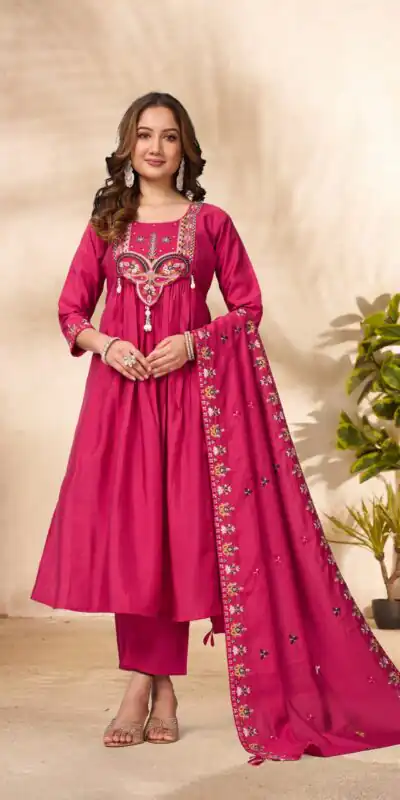 DIVA 136 Pink in Viscose Roman Silk Embroidery Work & Hand Work Salwar Suit . Best Price ₹2099. Delivery 4-6 Working Days. Shop now. | Jump Suits, Straight Suits, Casual Suits, Creative suits, Designer Suits, Palazzo Suits, Party Wear Suits, Patiala Suits, Salwar suit
