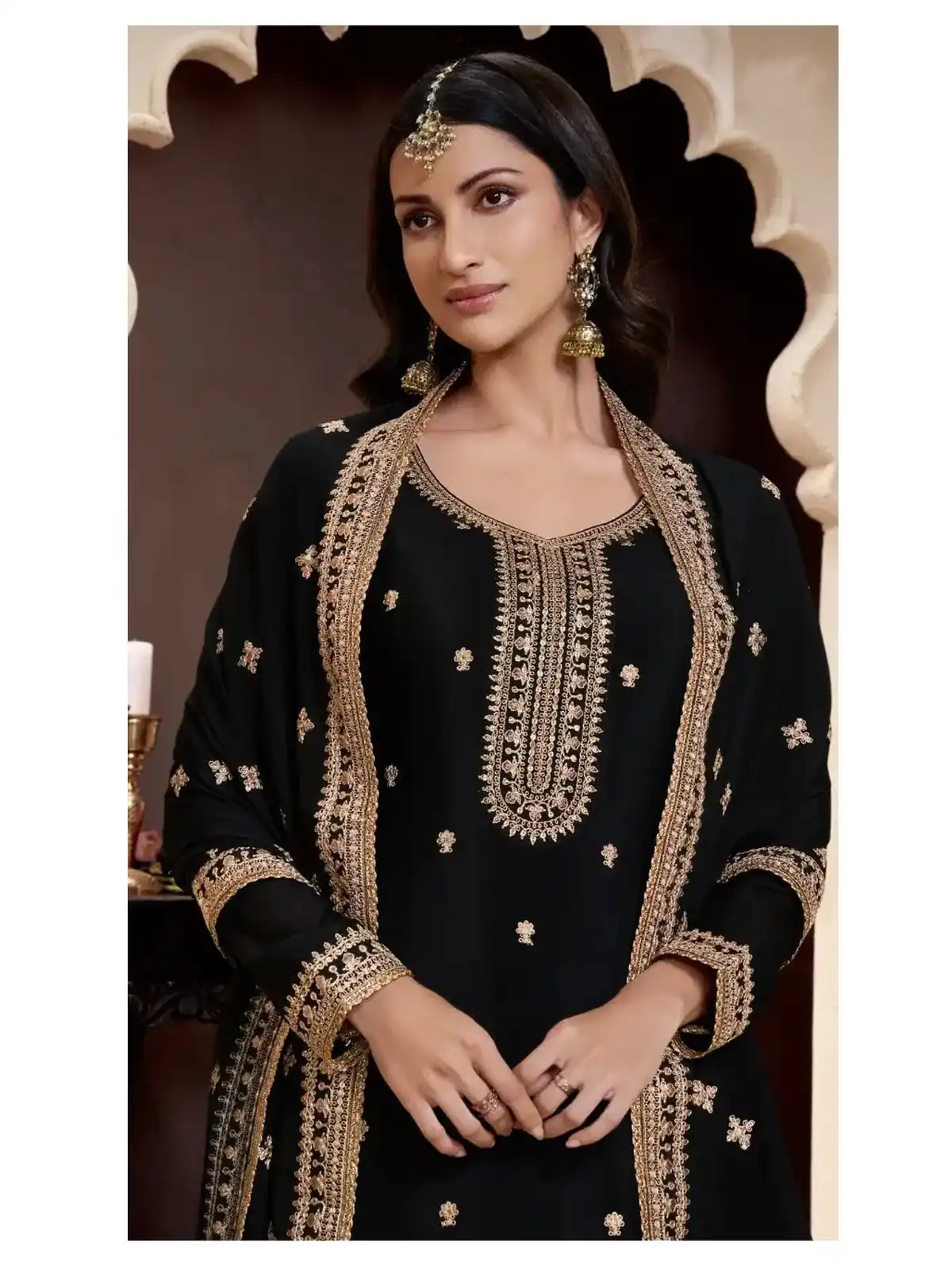 FC  71151 Black Chinon Salwar Suit Perfect for Wedding, Party, Lohri, Eid, Holi – . Affordable Price ₹2549. Delivery 4-6 Working Days. Shop now. | Jump Suits, Straight Suits, Casual Suits, Creative suits, Designer Suits, Palazzo Suits, Party Wear Suits, Patiala Suits, Salwar suit