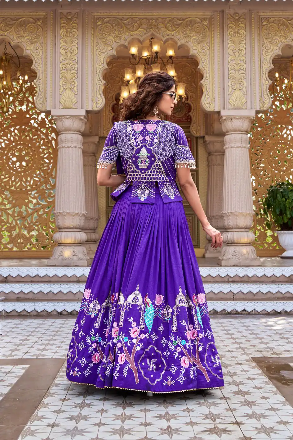 Ram 177 Purple in Color Vichitra Silk Embroidery Work Lehenga Choli . Now at just ₹3049. Delivery 4-6 Working Days. Shop now. | Bollywood Lehenga, Creative Lehenga, Designer Lehenga, Embroidered Lehenga, Lehenga, Party Wear Lehenga