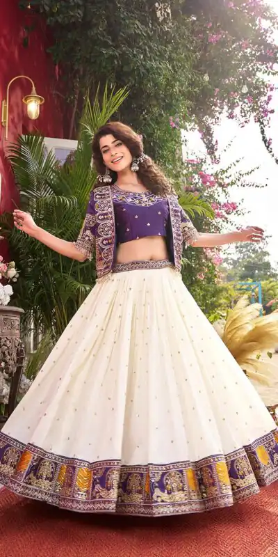 Ram 172 Purple in Color Vichitra Silk Embroidery Work Lehenga Choli . Now at just ₹2649. Delivery 4-6 Working Days. Shop now. | Bollywood Lehenga, Creative Lehenga, Designer Lehenga, Embroidered Lehenga, Lehenga, Party Wear Lehenga