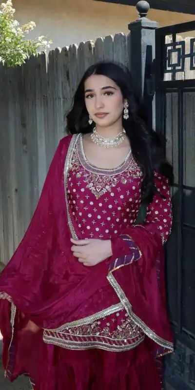 ZD 10003 Red in Color Natural Crepe Embroidery Work Salwar Suit . Affordable Price ₹2099. Delivery 4-6 Working Days. Shop now. | Jump Suits, Straight Suits, Casual Suits, Creative suits, Designer Suits, Palazzo Suits, Party Wear Suits, Patiala Suits, Salwar suit