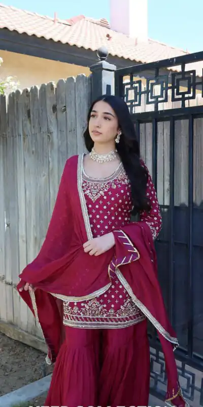ZD 10003 Red in Color Natural Crepe Embroidery Work Salwar Suit . Affordable Price ₹2099. Delivery 4-6 Working Days. Shop now. | Jump Suits, Straight Suits, Casual Suits, Creative suits, Designer Suits, Palazzo Suits, Party Wear Suits, Patiala Suits, Salwar suit