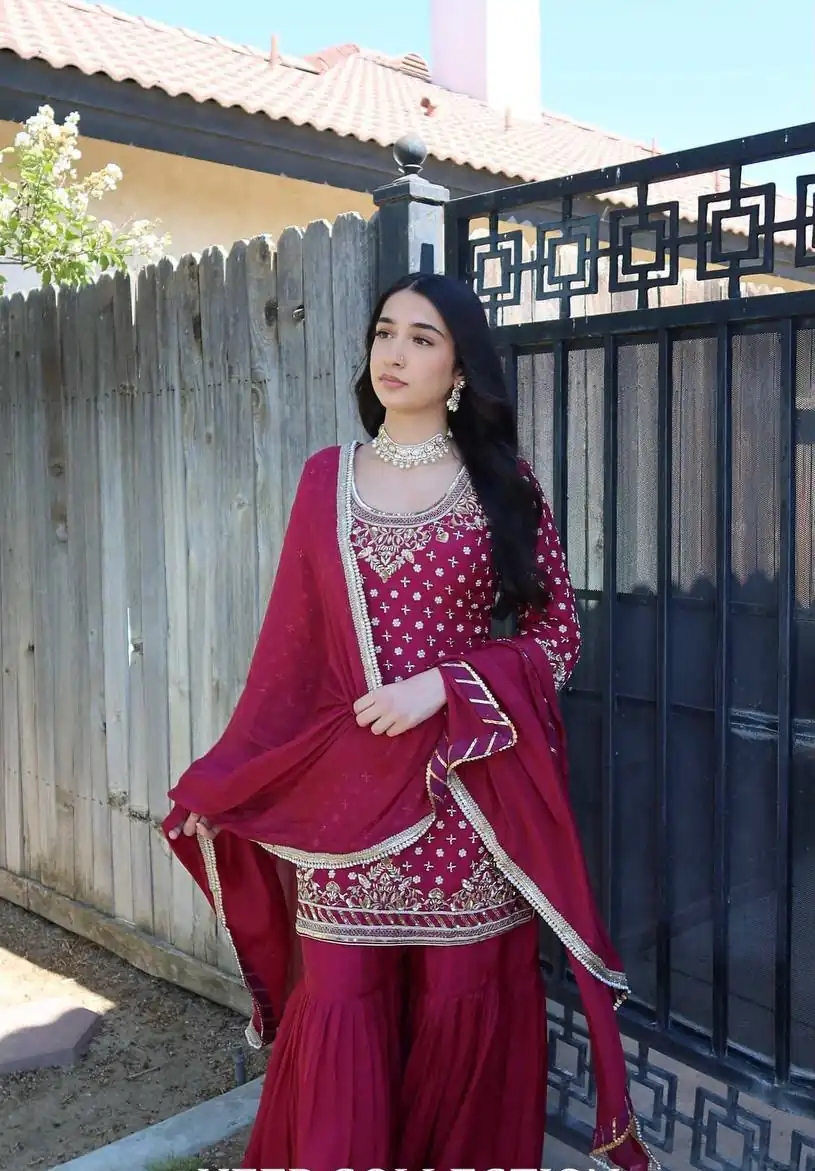 ZD 10003 Red in Color Natural Crepe Embroidery Work Salwar Suit . Affordable Price ₹2099. Delivery 4-6 Working Days. Shop now. | Jump Suits, Straight Suits, Casual Suits, Creative suits, Designer Suits, Palazzo Suits, Party Wear Suits, Patiala Suits, Salwar suit