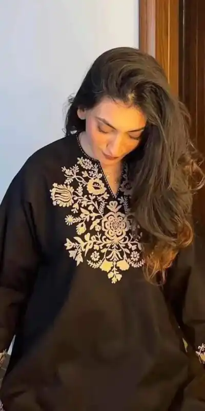 MF 1000 Black Colour Rayon Cotton Kurti with Embroidery Work. Introductory Price ₹1449. Delivery 4-6 Working Days. Shop now. | Bollywood Kurti, Creative Kurtis, Designer Kurti, Kurti, Party Wear Kurti, Selfie Kurti