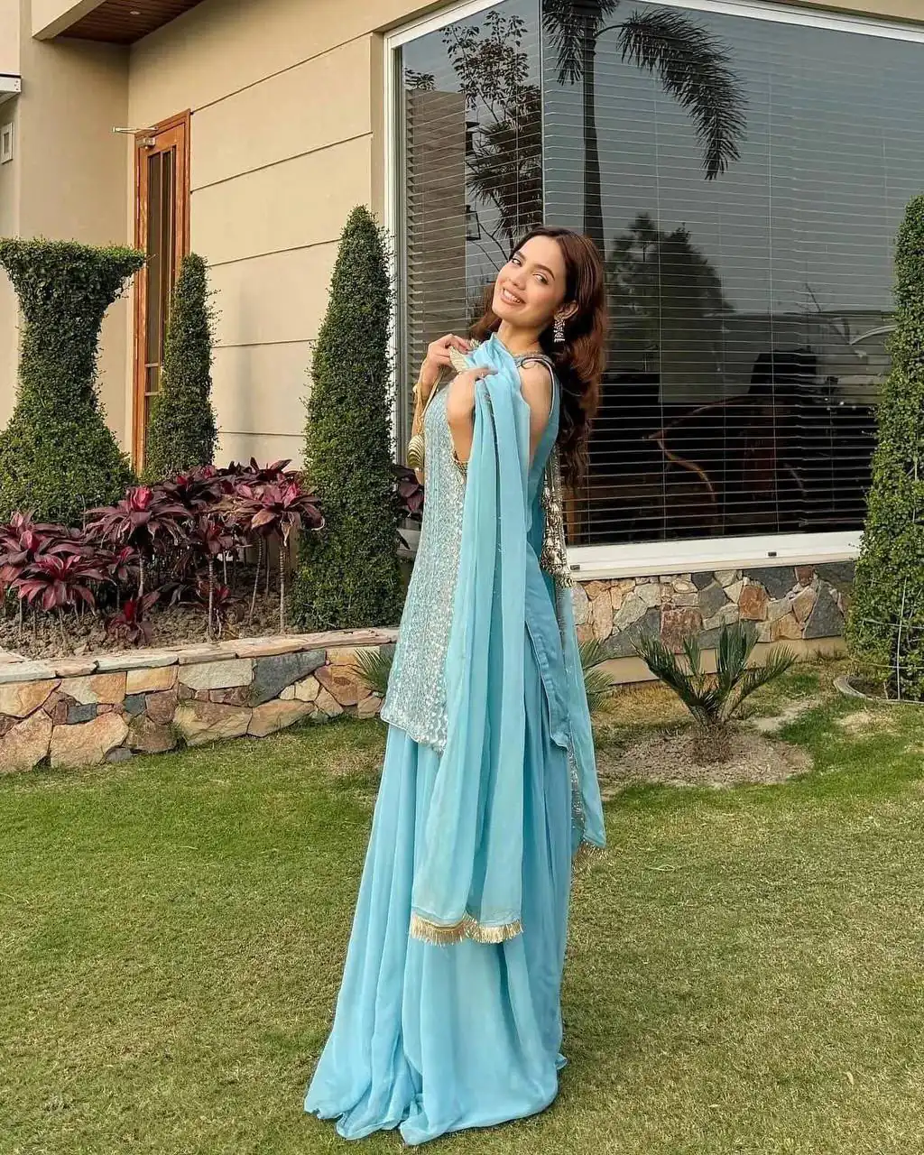 ZD 10010 Blue in Fox Georgette. Sequins Work & Embroidery Work Salwar Suit Special Price ₹2399. Delivery 4-6 Working Days. Shop now. | Jump Suits, Straight Suits, Casual Suits, Creative suits, Designer Suits, Palazzo Suits, Party Wear Suits, Patiala Suits, Salwar suit