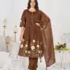 DIVA 159 Brown with Embroidery Work & Cut Work Brown Pure Cotton Salwar Suit . Exclusive Offer ₹2499. Delivery 4-6 Working Days. Shop now. | Jump Suits, Straight Suits, Casual Suits, Creative suits, Designer Suits, Palazzo Suits, Party Wear Suits, Patiala Suits, Salwar suit