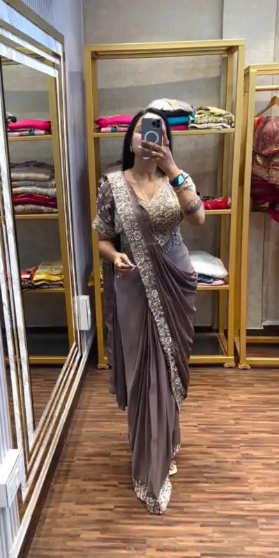 PST 1177 Dusty Rose Chinon Saree erfect for Wedding, Party, Baisakhi, Bridal Wear, Onam – . Special Price ₹2099. Delivery 4-6 Working Days. Shop now. | Bollywood Sarees, Creative Sarees, Designer Sarees, Embroidered Sarees, Ethnic Saree, Modern Digital sarees, Party Wear Sarees, Sarees