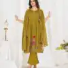 DIVA 159 Mustered with Embroidery Work & Cut Work Brown Pure Cotton Salwar Suit . Exclusive Offer ₹2499. Delivery 4-6 Working Days. Shop now. | Jump Suits, Straight Suits, Casual Suits, Creative suits, Designer Suits, Palazzo Suits, Party Wear Suits, Patiala Suits, Salwar suit