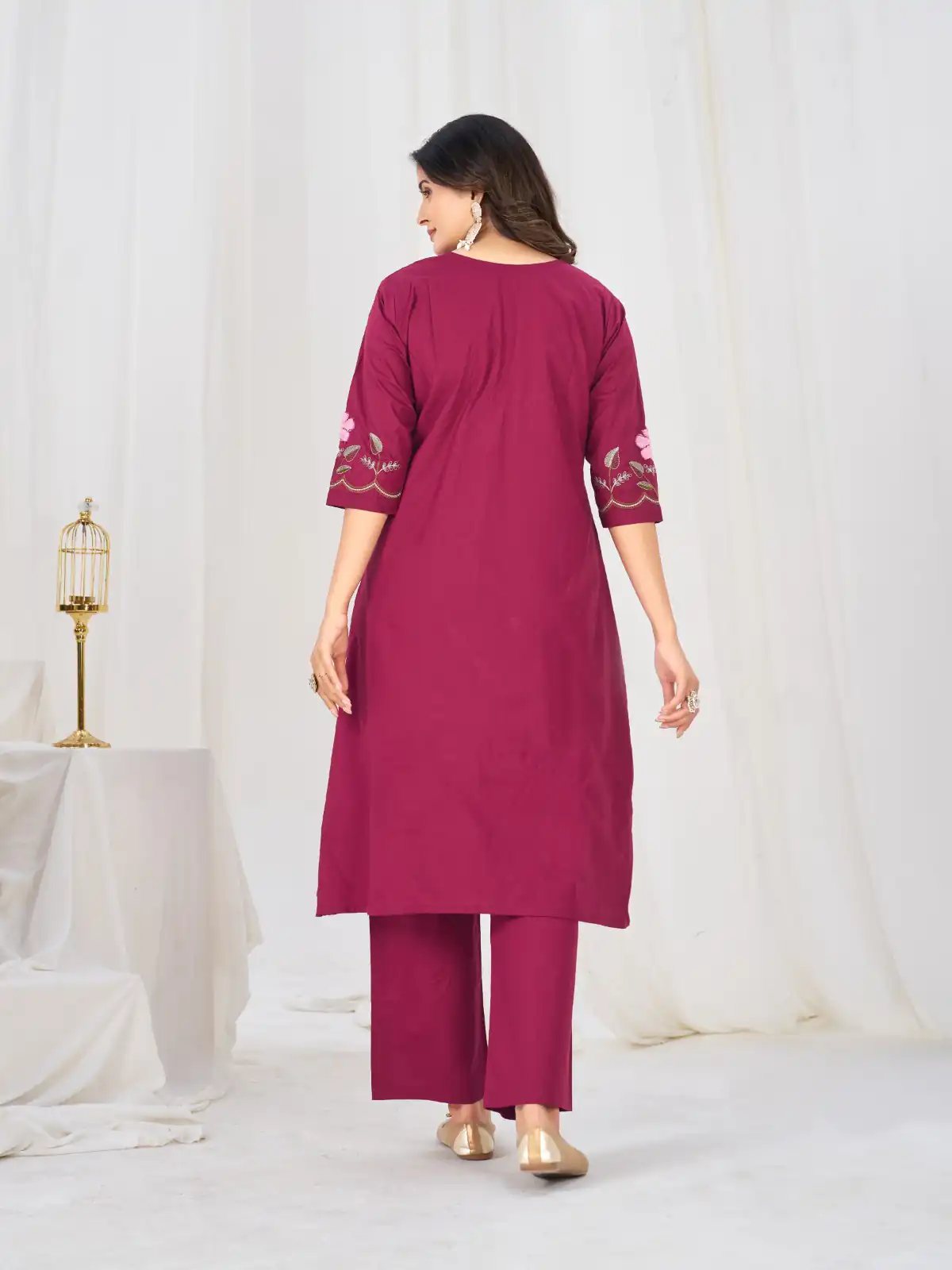 DIVA 159 Pink with Embroidery Work & Cut Work Brown Pure Cotton Salwar Suit . Exclusive Offer ₹2499. Delivery 4-6 Working Days. Shop now. | Jump Suits, Straight Suits, Casual Suits, Creative suits, Designer Suits, Palazzo Suits, Party Wear Suits, Patiala Suits, Salwar suit