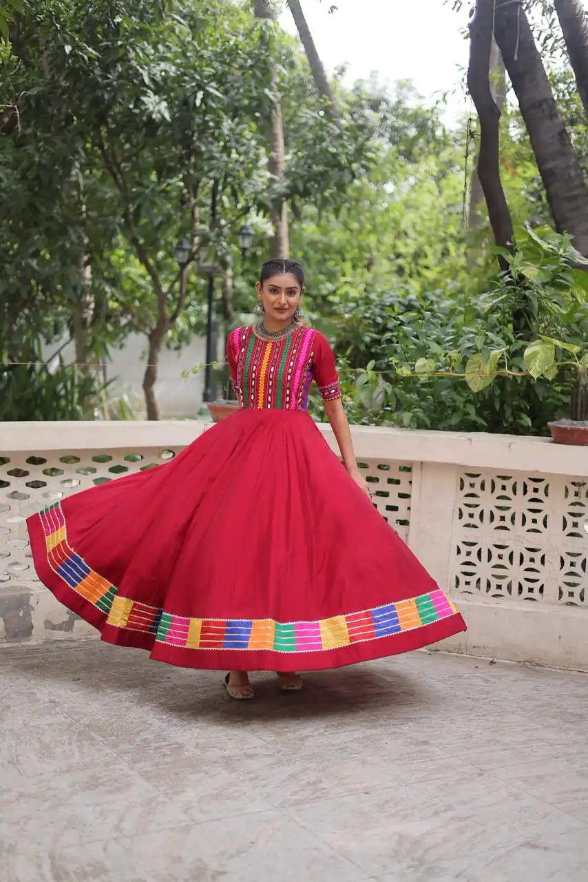 KA 1202 Red Roman Gown with Mirror Work. Wedding, Party, Festive, Events Get it for ₹2049. Delivery 4-6 Working Days. Shop now. | Bollywood Gowns, Creative Gowns, Designer Gowns, Embroidered Gowns, Gowns, Party Wear Gowns