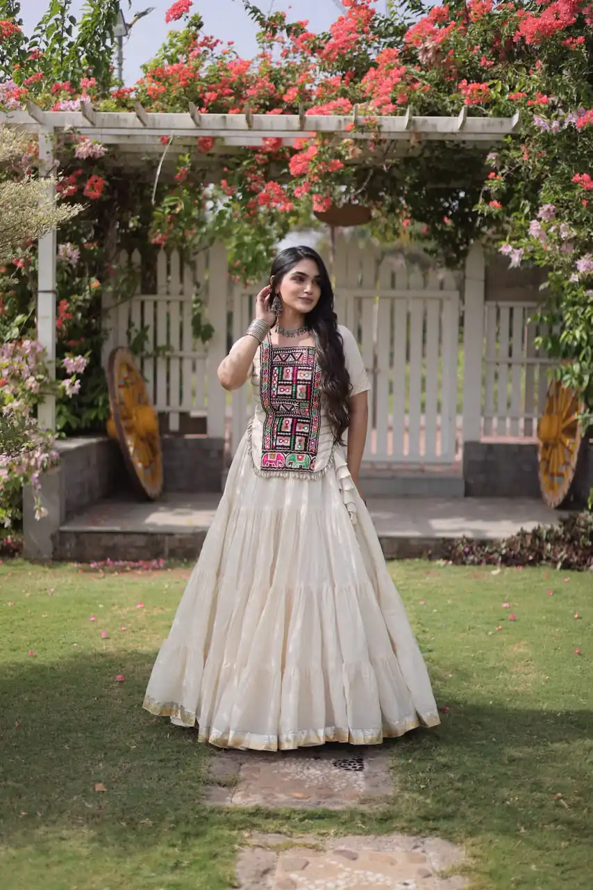 PKA 5078 White Kora Cotton Lehenga Choli erfect for Wedding, Party, Haldi, Traditional Day, Makar Sankranti – . Special Price ₹2649. Delivery 4-6 Working | Bollywood Lehenga, Creative Lehenga, Designer Lehenga, Embroidered Lehenga, Lehenga, Party Wear Lehenga