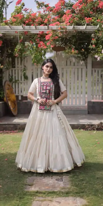 PKA 5078 White Kora Cotton Lehenga Choli erfect for Wedding, Party, Haldi, Traditional Day, Makar Sankranti – . Special Price ₹2649. Delivery 4-6 Working | Bollywood Lehenga, Creative Lehenga, Designer Lehenga, Embroidered Lehenga, Lehenga, Party Wear Lehenga