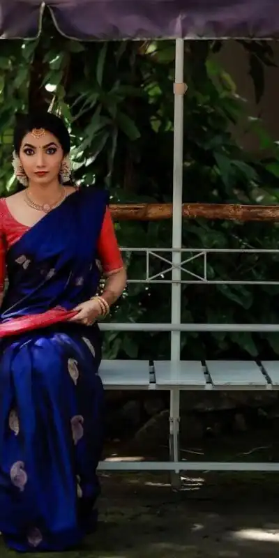 KP 2053 Blue in Soft Lichi Silk Jacquard Work Designer Work Saree . Exclusive Offer ₹1249. Delivery 4-6 Working Days. Shop now. | Bollywood Sarees, Creative Sarees, Designer Sarees, Embroidered Sarees, Ethnic Saree, Modern Digital sarees, Party Wear Sarees, Sarees