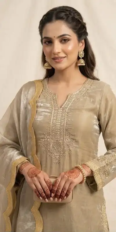 LG 2123 Golden Fendy Salwar Suit with Embroidery Work & Sequins Work. Exclusive Offer ₹2099. Delivery 4-6 Working Days. Shop now. | Jump Suits, Straight Suits, Casual Suits, Creative suits, Designer Suits, Palazzo Suits, Party Wear Suits, Patiala Suits, Salwar suit