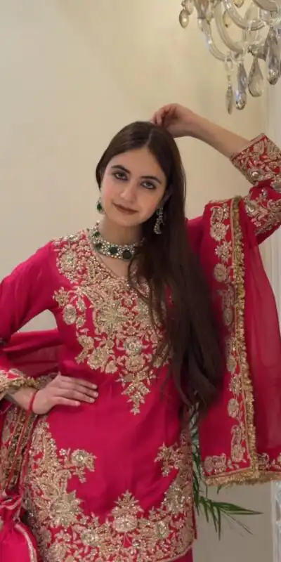 MT 1079 Pink Natural Silk Salwar Suit with Sequins Work & Embroidery Work. Special Price ₹2449. Delivery 4-6 Working Days. Shop now. | Jump Suits, Straight Suits, Casual Suits, Creative suits, Designer Suits, Palazzo Suits, Party Wear Suits, Patiala Suits, Salwar suit
