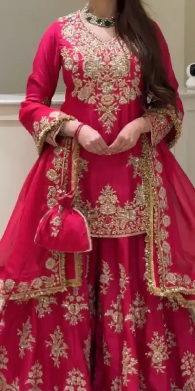 MT 1079 Pink Natural Silk Salwar Suit with Sequins Work & Embroidery Work. Special Price ₹2449. Delivery 4-6 Working Days. Shop now. | Jump Suits, Straight Suits, Casual Suits, Creative suits, Designer Suits, Palazzo Suits, Party Wear Suits, Patiala Suits, Salwar suit