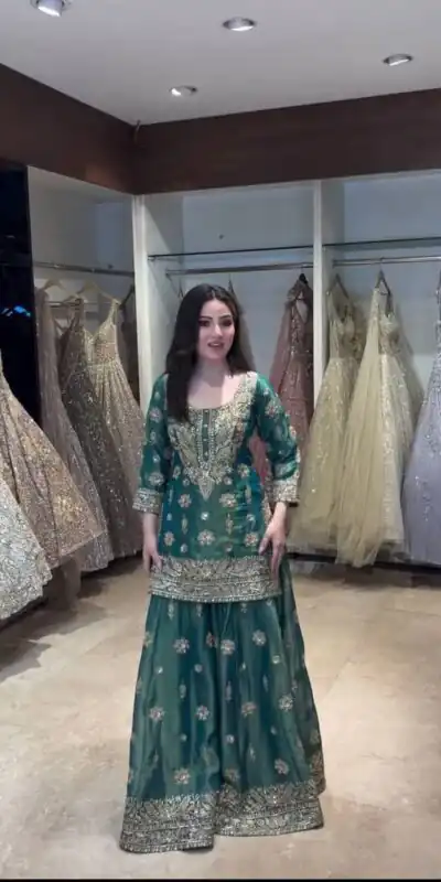 WW 1243 Teal NC Zimmy Silk Salwar Suit Perfect for Wedding, Party, Baby Shower, Festival Celebrations, Pongal – . Grab it for ₹2449. Delivery 4-6 Worki | Jump Suits, Straight Suits, Casual Suits, Creative suits, Designer Suits, Palazzo Suits, Party Wear Suits, Patiala Suits, Salwar suit