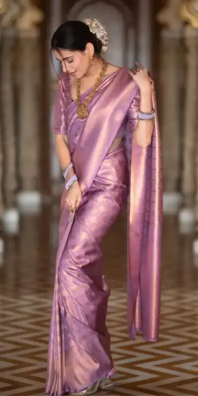 KPR 237 Lavender Soft Lichi Silk Cloth Saree Perfect for Wedding, Party, Family Gatherings, Sangeet, Ethnic Day – . Festive Deal ₹1299. Delivery 4-6 Workin | Bollywood Sarees, Creative Sarees, Designer Sarees, Embroidered Sarees, Ethnic Saree, Modern Digital sarees, Party Wear Sarees, Sarees