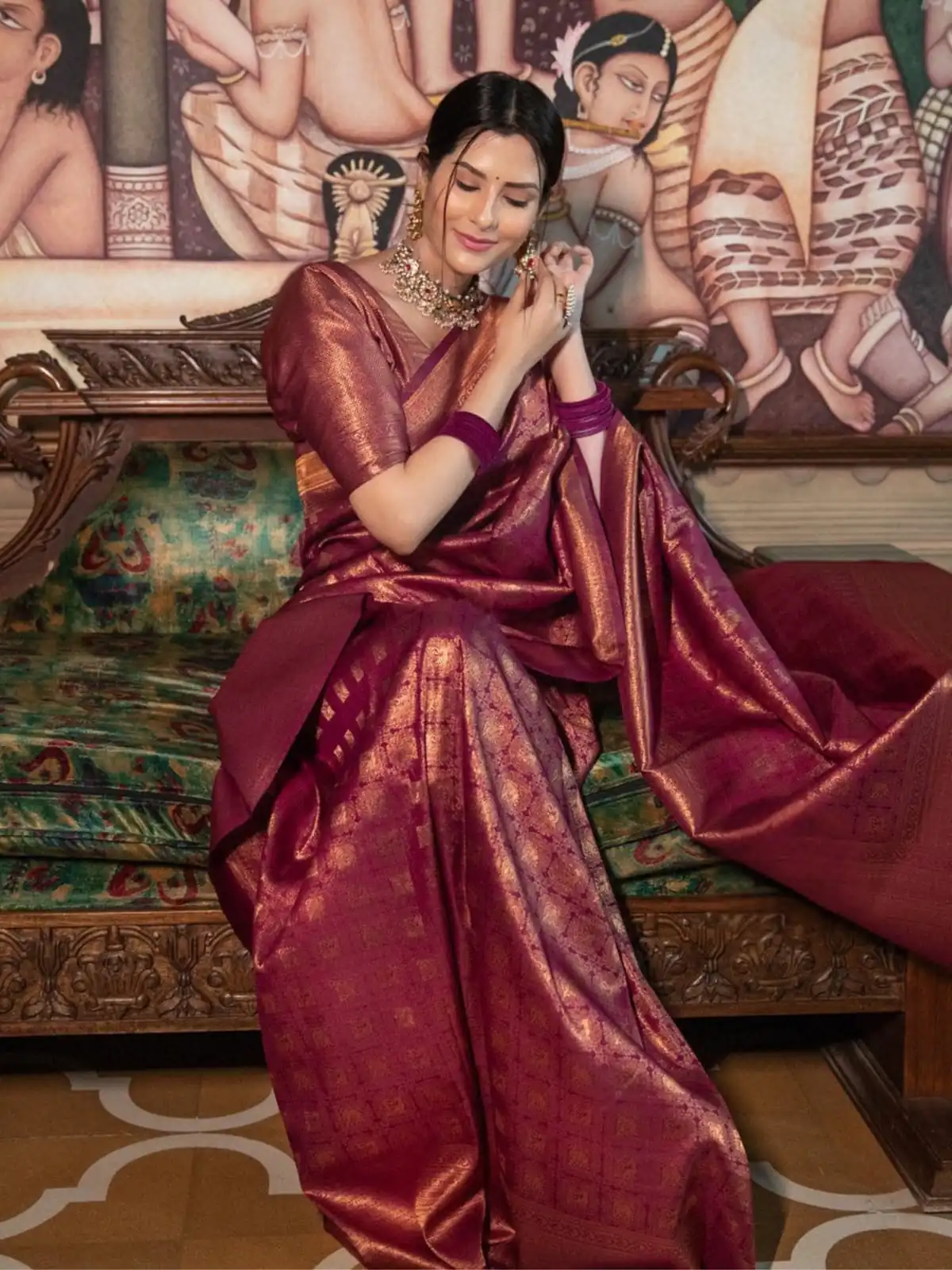 KPR 237 Maroon Soft Lichi Silk Cloth Saree Perfect for Wedding, Party, Family Gatherings, Sangeet, Ethnic Day – . Festive Deal ₹1299. Delivery 4-6 Workin | Bollywood Sarees, Creative Sarees, Designer Sarees, Embroidered Sarees, Ethnic Saree, Modern Digital sarees, Party Wear Sarees, Sarees