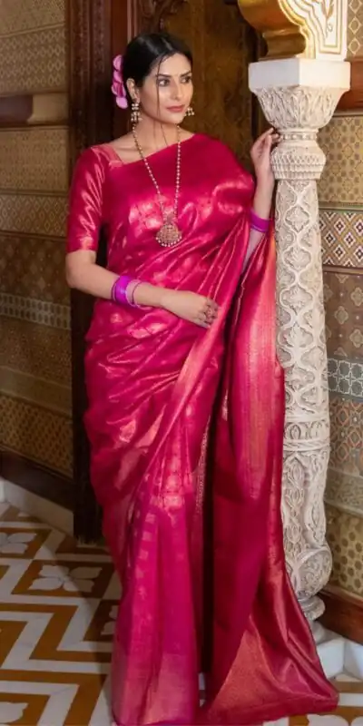 KPR 237 Pink Soft Lichi Silk Cloth Saree Perfect for Wedding, Party, Family Gatherings, Sangeet, Ethnic Day – . Festive Deal ₹1299. Delivery 4-6 Workin | Bollywood Sarees, Creative Sarees, Designer Sarees, Embroidered Sarees, Ethnic Saree, Modern Digital sarees, Party Wear Sarees, Sarees
