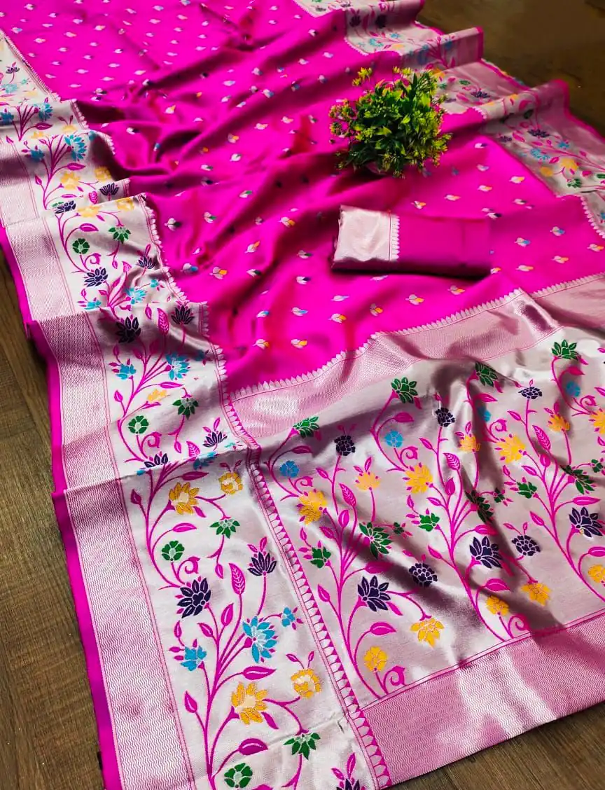 KPR 295 Pink Soft Lichi Silk Cloth Saree Perfect for Wedding, Party, Family Gatherings, Sangeet, Ethnic Day – . Festive Deal ₹1449. Delivery 4-6 Workin | Bollywood Sarees, Creative Sarees, Designer Sarees, Embroidered Sarees, Ethnic Saree, Modern Digital sarees, Party Wear Sarees, Sarees