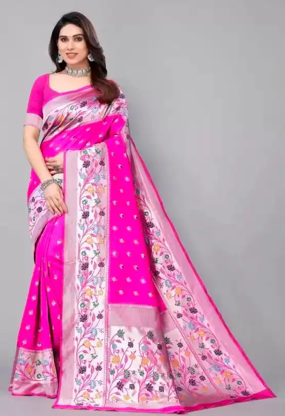 KPR 295 Pink Soft Lichi Silk Cloth Saree Perfect for Wedding, Party, Family Gatherings, Sangeet, Ethnic Day – . Festive Deal ₹1449. Delivery 4-6 Workin | Bollywood Sarees, Creative Sarees, Designer Sarees, Embroidered Sarees, Ethnic Saree, Modern Digital sarees, Party Wear Sarees, Sarees