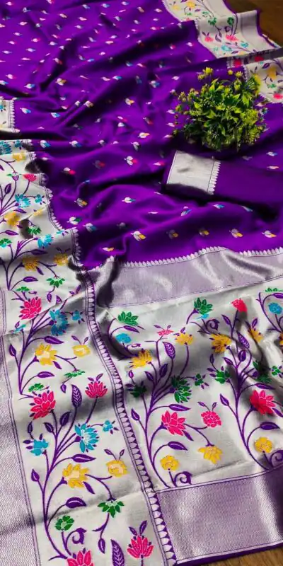 KPR 295 Purple Soft Lichi Silk Cloth Saree Perfect for Wedding, Party, Family Gatherings, Sangeet, Ethnic Day – . Festive Deal ₹1449. Delivery 4-6 Working | Bollywood Sarees, Creative Sarees, Designer Sarees, Embroidered Sarees, Ethnic Saree, Modern Digital sarees, Party Wear Sarees, Sarees