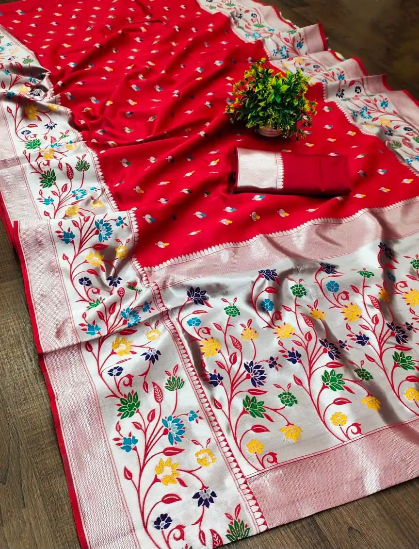 KPR 295 Red Soft Lichi Silk Cloth Saree Perfect for Wedding, Party, Family Gatherings, Sangeet, Ethnic Day – . Festive Deal ₹1449. Delivery 4-6 Workin | Bollywood Sarees, Creative Sarees, Designer Sarees, Embroidered Sarees, Ethnic Saree, Modern Digital sarees, Party Wear Sarees, Sarees