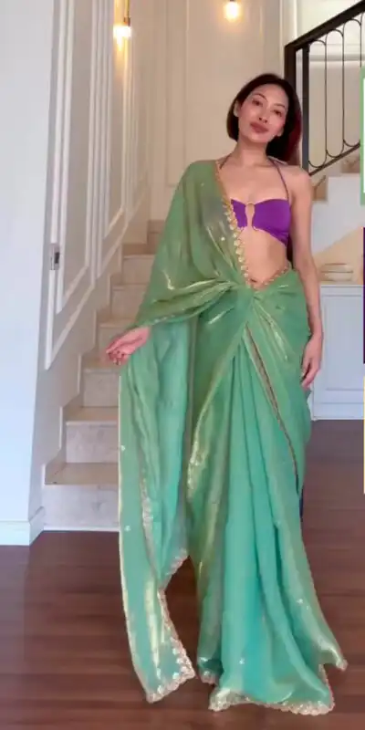 KD 633 Sea Green | Sea Green Fendy Silk Saree with Sequins Work. Festive Deal ₹1849. Delivery 4-6 Working Days. Shop now. | Bollywood Sarees, Creative Sarees, Designer Sarees, Embroidered Sarees, Ethnic Saree, Modern Digital sarees, Party Wear Sarees, Sarees