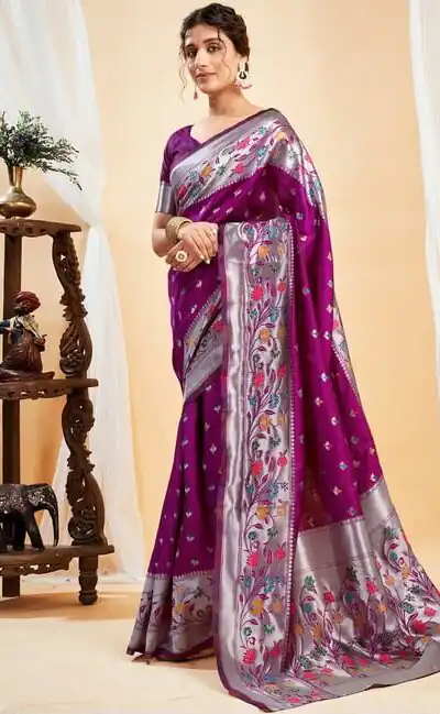 KPR 295 Wine Soft Lichi Silk Cloth Saree Perfect for Wedding, Party, Family Gatherings, Sangeet, Ethnic Day – . Festive Deal ₹1449. Delivery 4-6 Workin | Bollywood Sarees, Creative Sarees, Designer Sarees, Embroidered Sarees, Ethnic Saree, Modern Digital sarees, Party Wear Sarees, Sarees