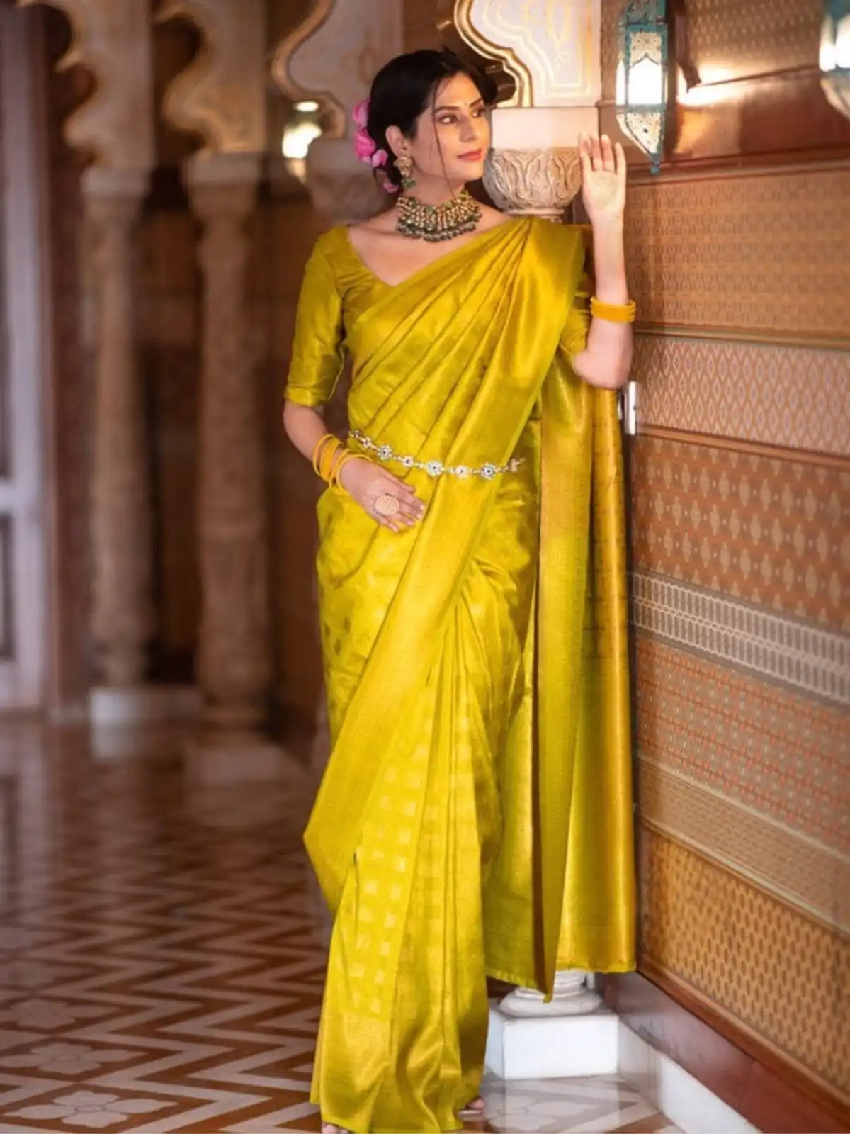 KPR 237 Yellow Soft Lichi Silk Cloth Saree Perfect for Wedding, Party, Family Gatherings, Sangeet, Ethnic Day – . Festive Deal ₹1299. Delivery 4-6 Workin | Bollywood Sarees, Creative Sarees, Designer Sarees, Embroidered Sarees, Ethnic Saree, Modern Digital sarees, Party Wear Sarees, Sarees
